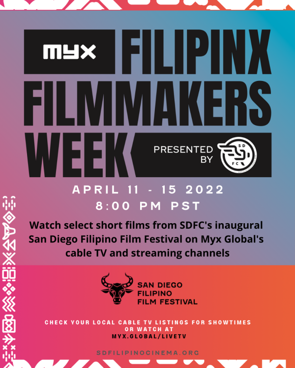 SDFC Presents FILIPINX FILMMAKERS WEEK on Myx